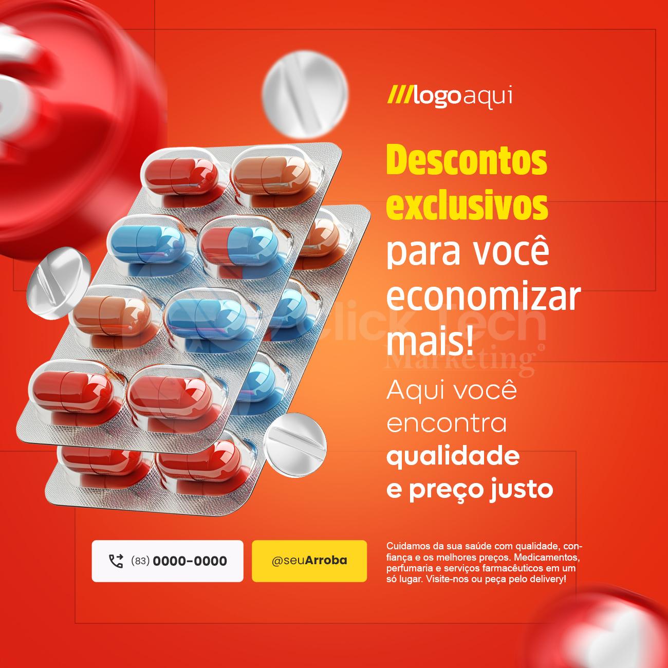 Farmácia descontos exclusivos