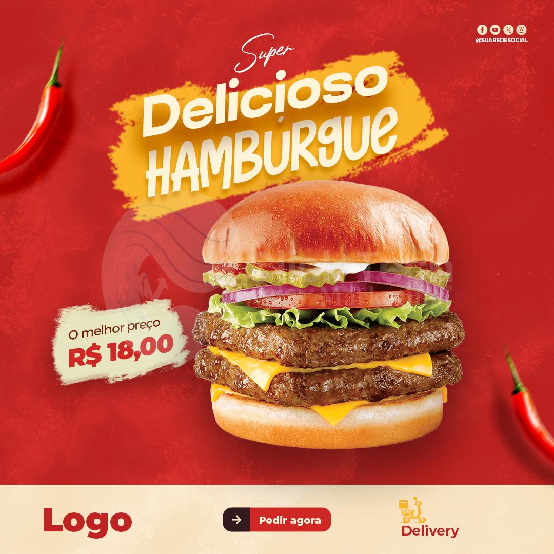 Super delicioso hambúrgue