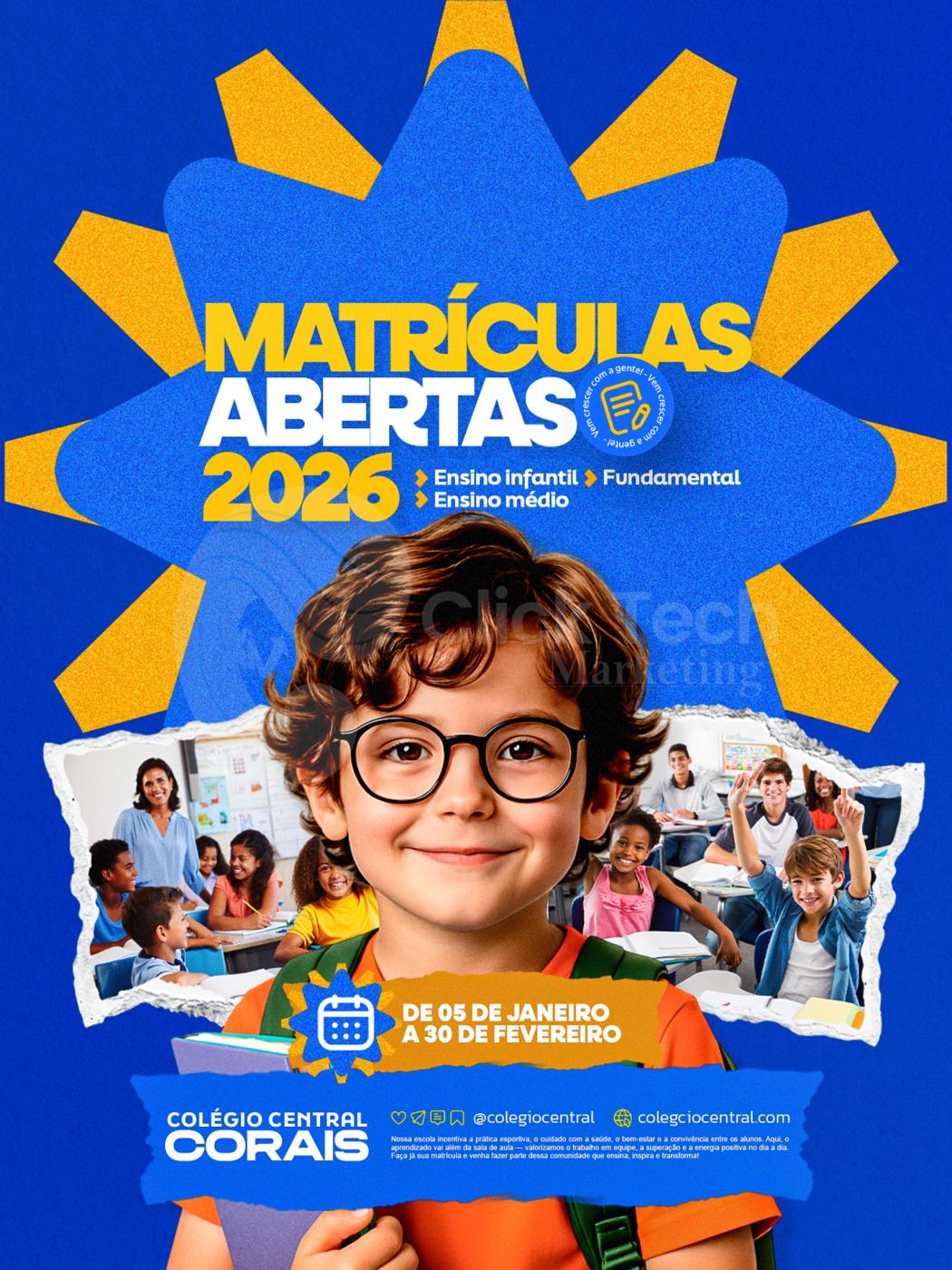 Matrículas escolares abertas