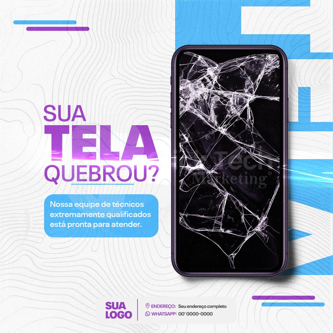 Sua tela quebrou