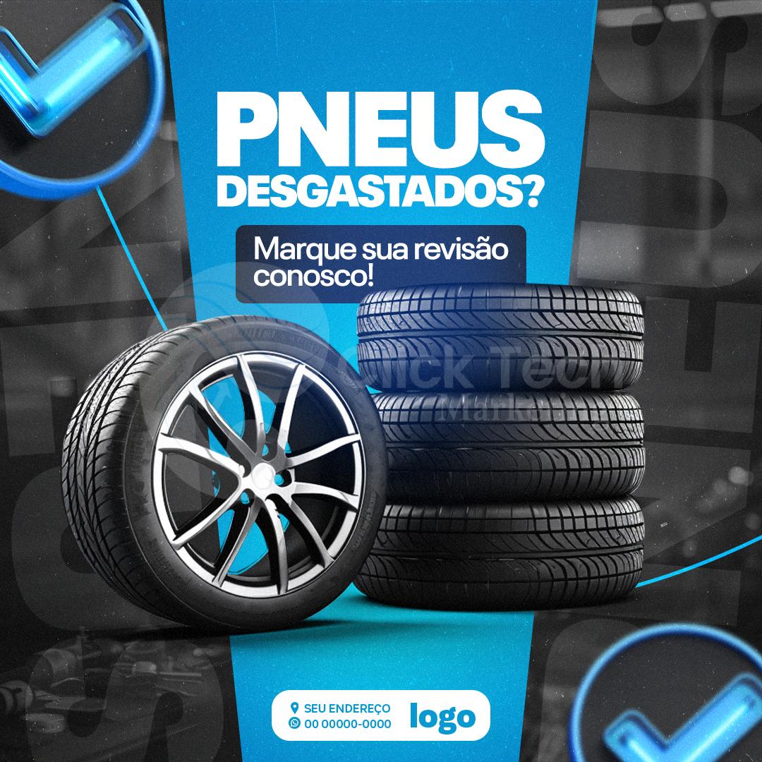 Pneus desgastados