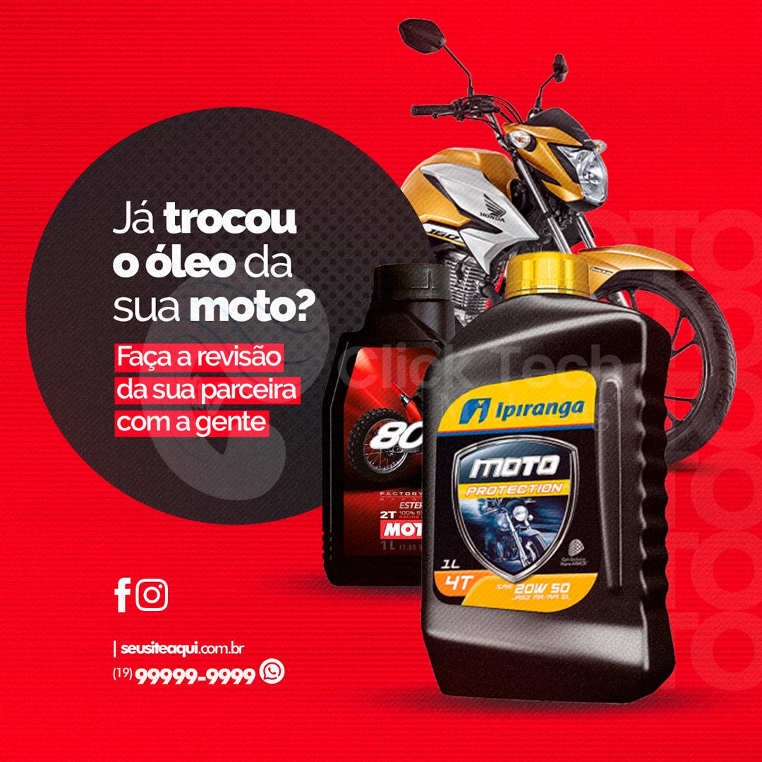 Já trocou o óleo da sua moto