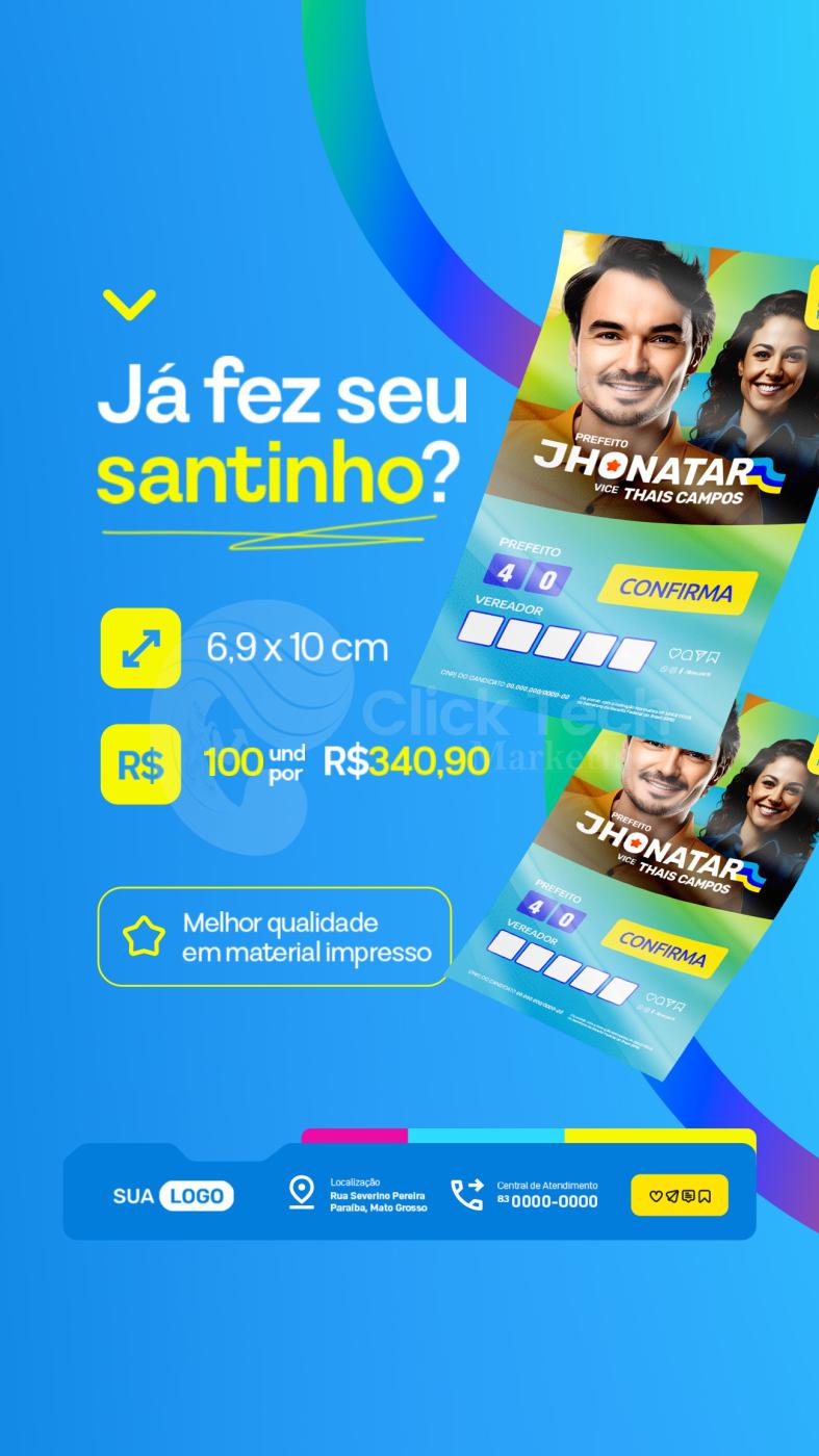 Já fez seu santinho