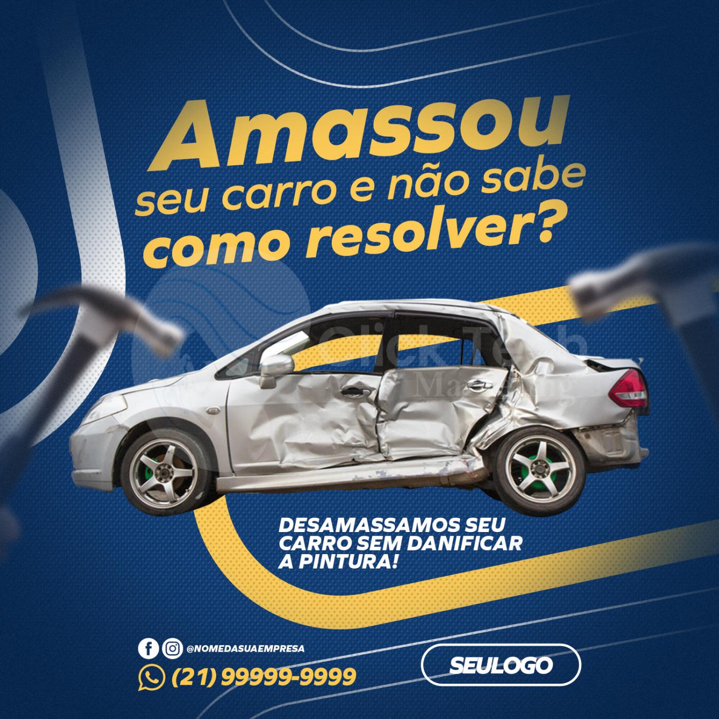 Amassou seu carro e não sabe como resolver