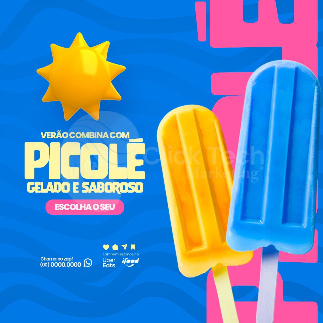 Verão combina com picolé