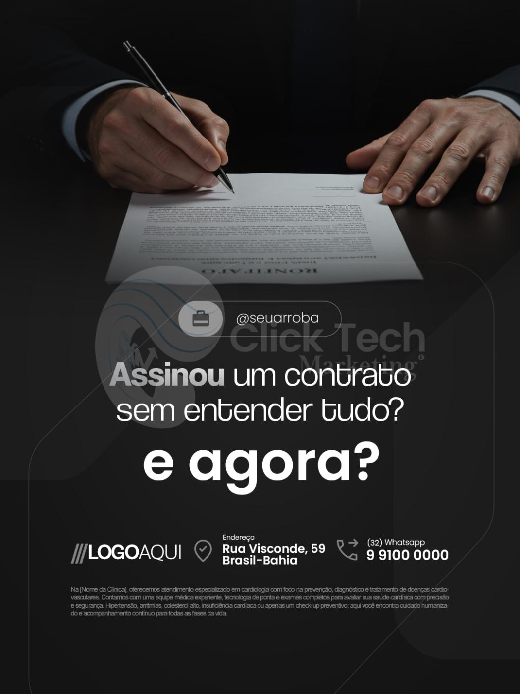 Assinou um contrato sem entender tudo