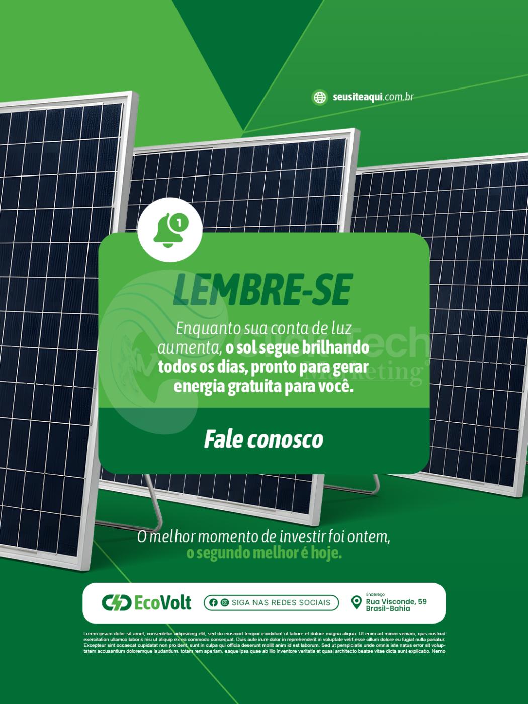 Lembre se enquanto sua conta de luz aumenta