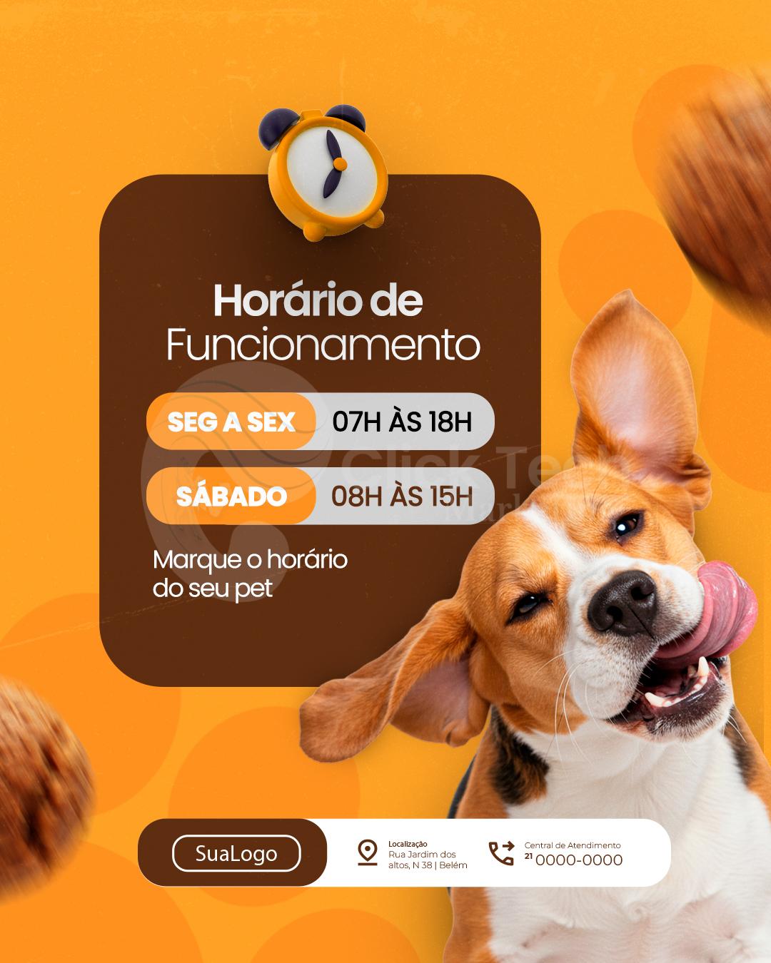 Horário de funcionamento