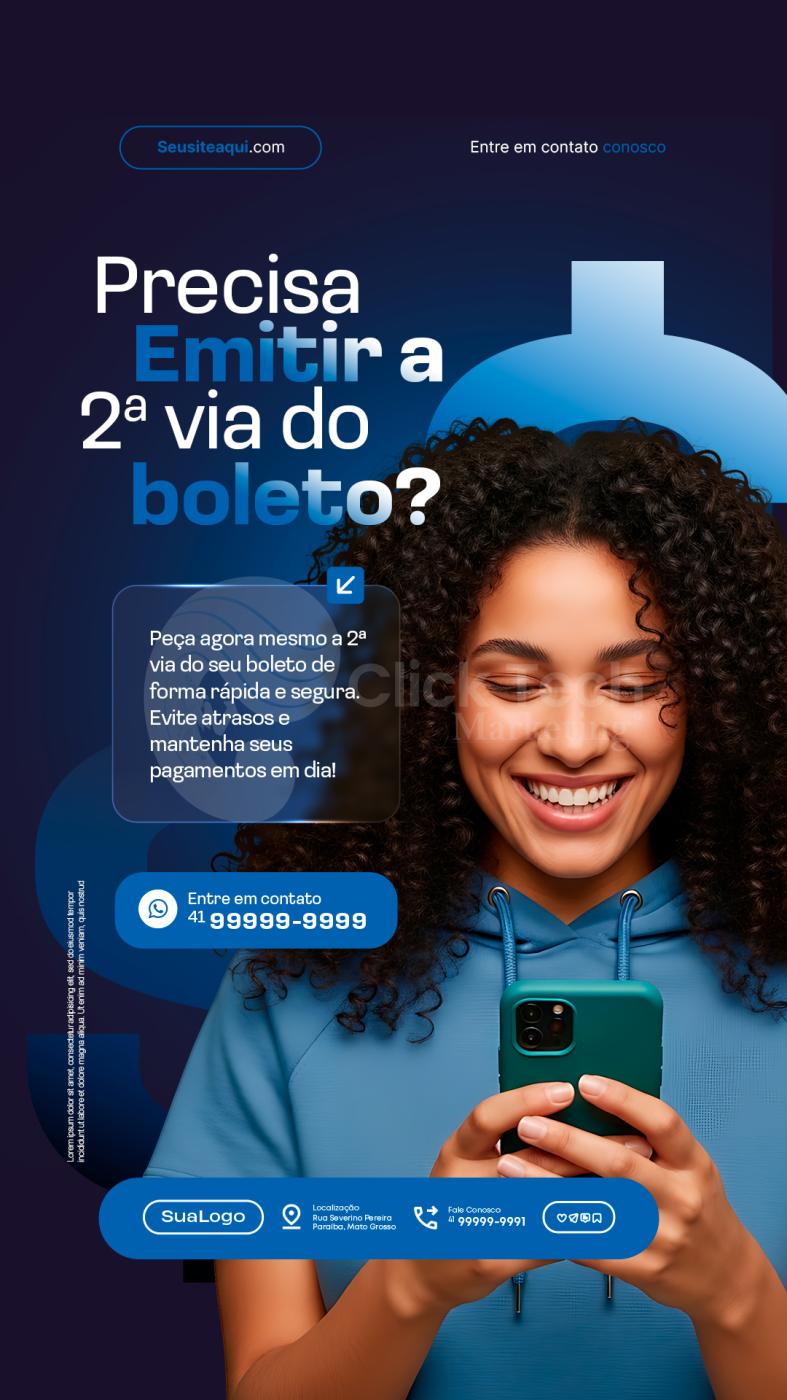 Precisa emitir a 2 via do boleto