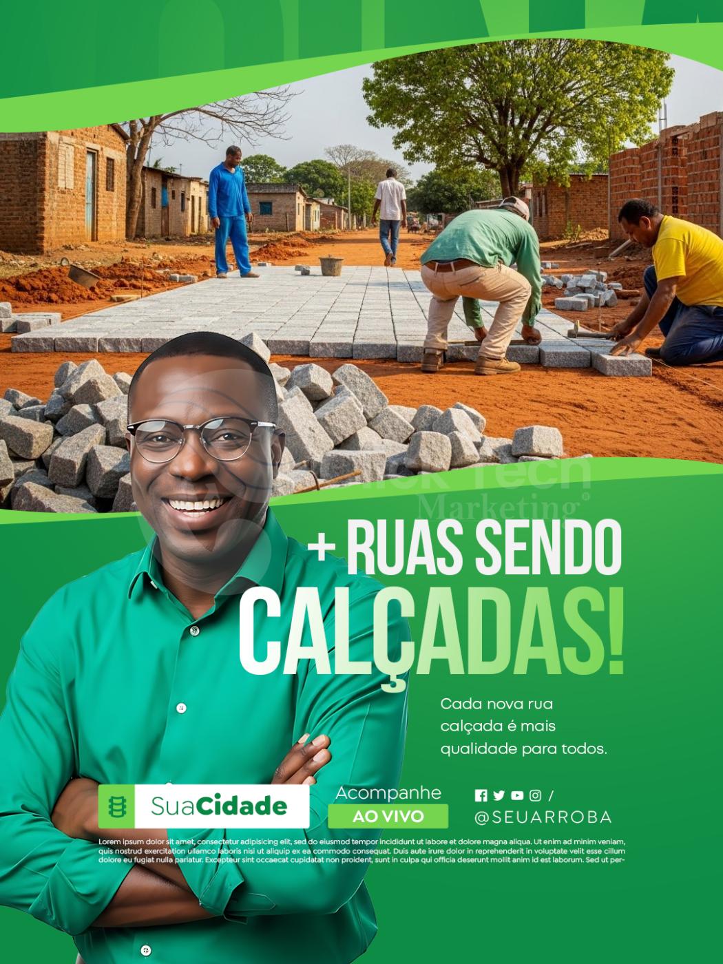 + Ruas sendo calçadas