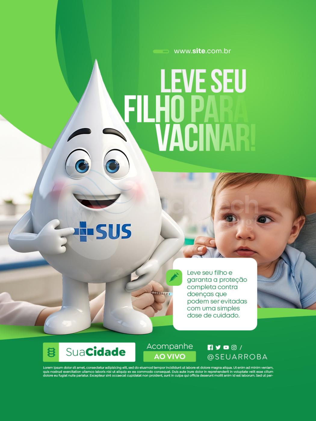 Leve seu filho para vacinar