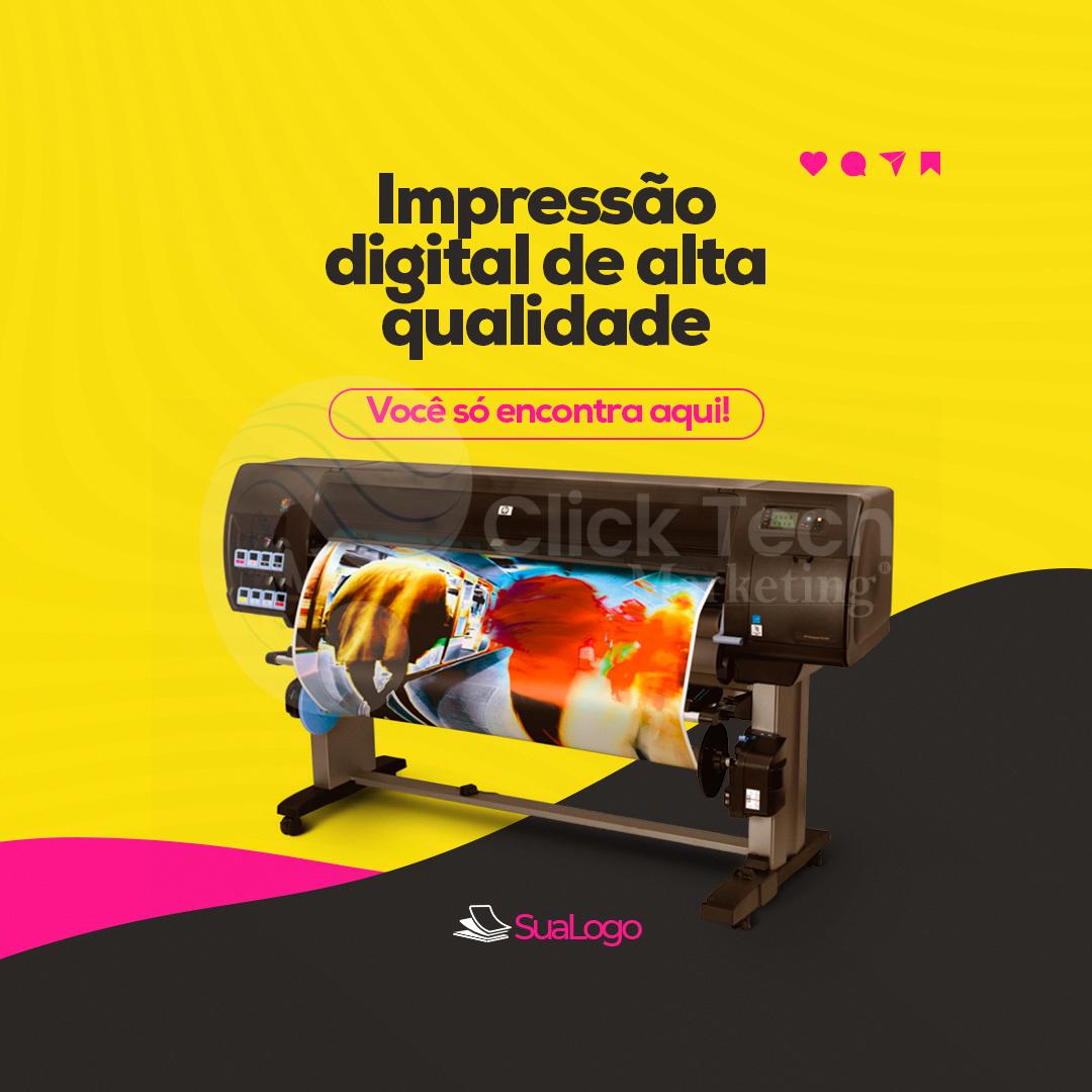 Impressão digital em alta qualidade