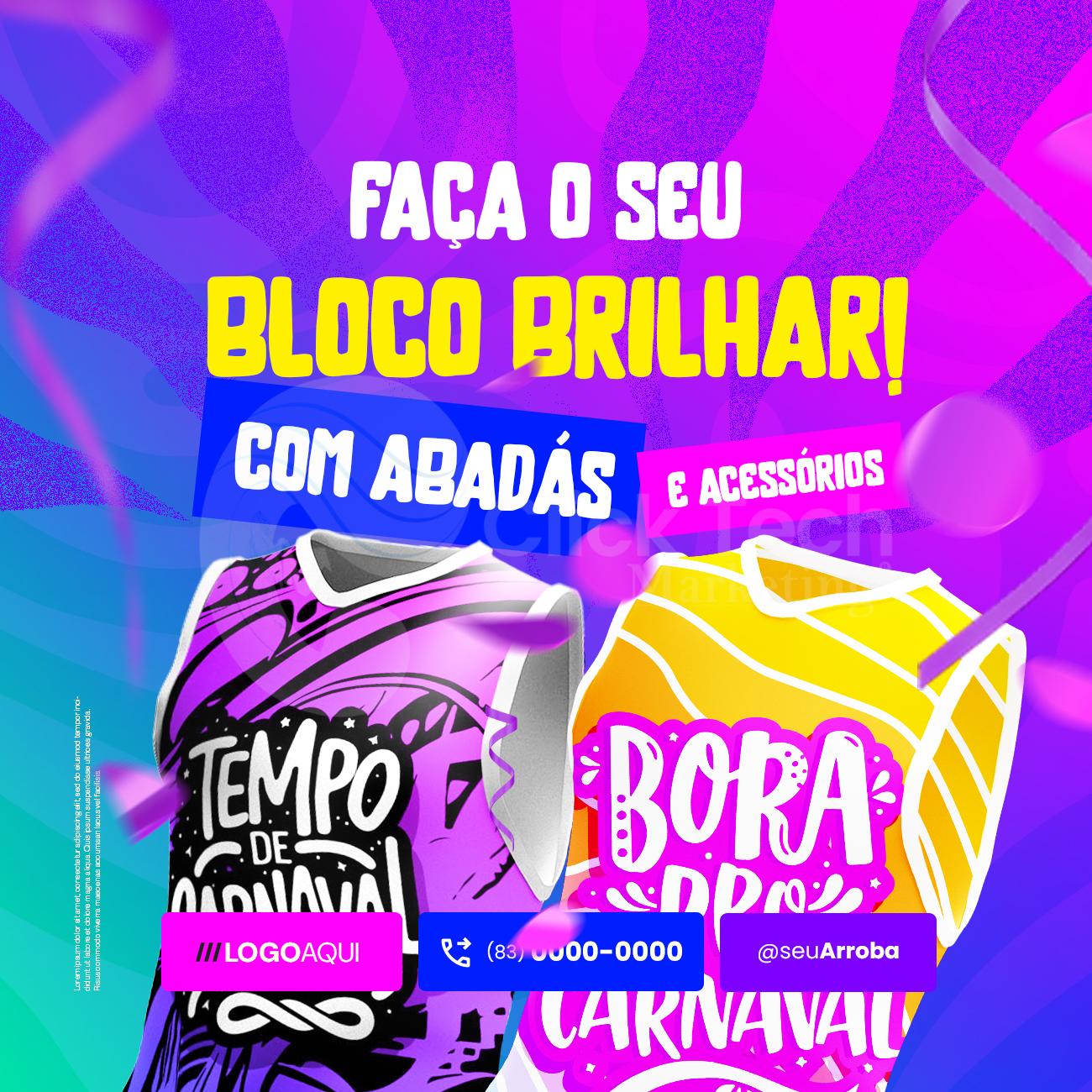 Faça o seu bloco brilhar