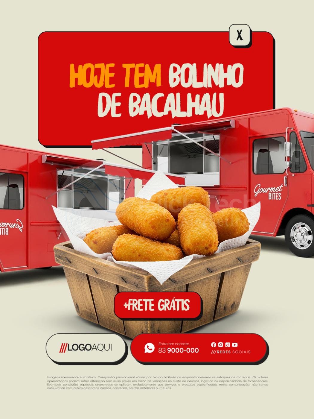 Hoje tem bolinho de bacalhau