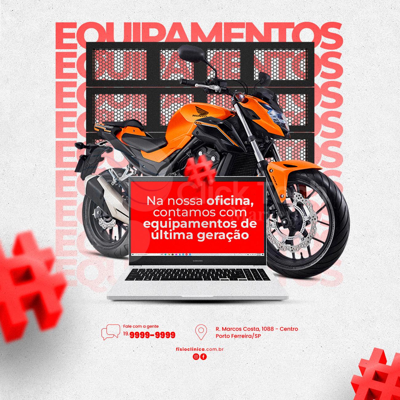 Na nossa oficina contamos com equipamentos