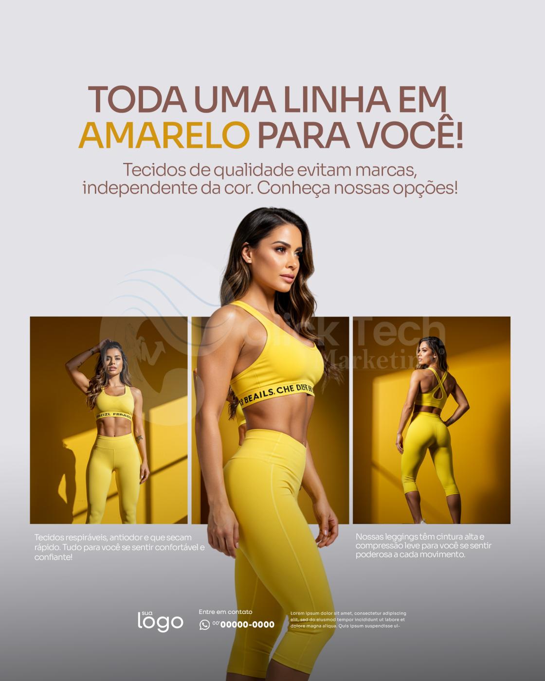 Toda uma linha em amarelo