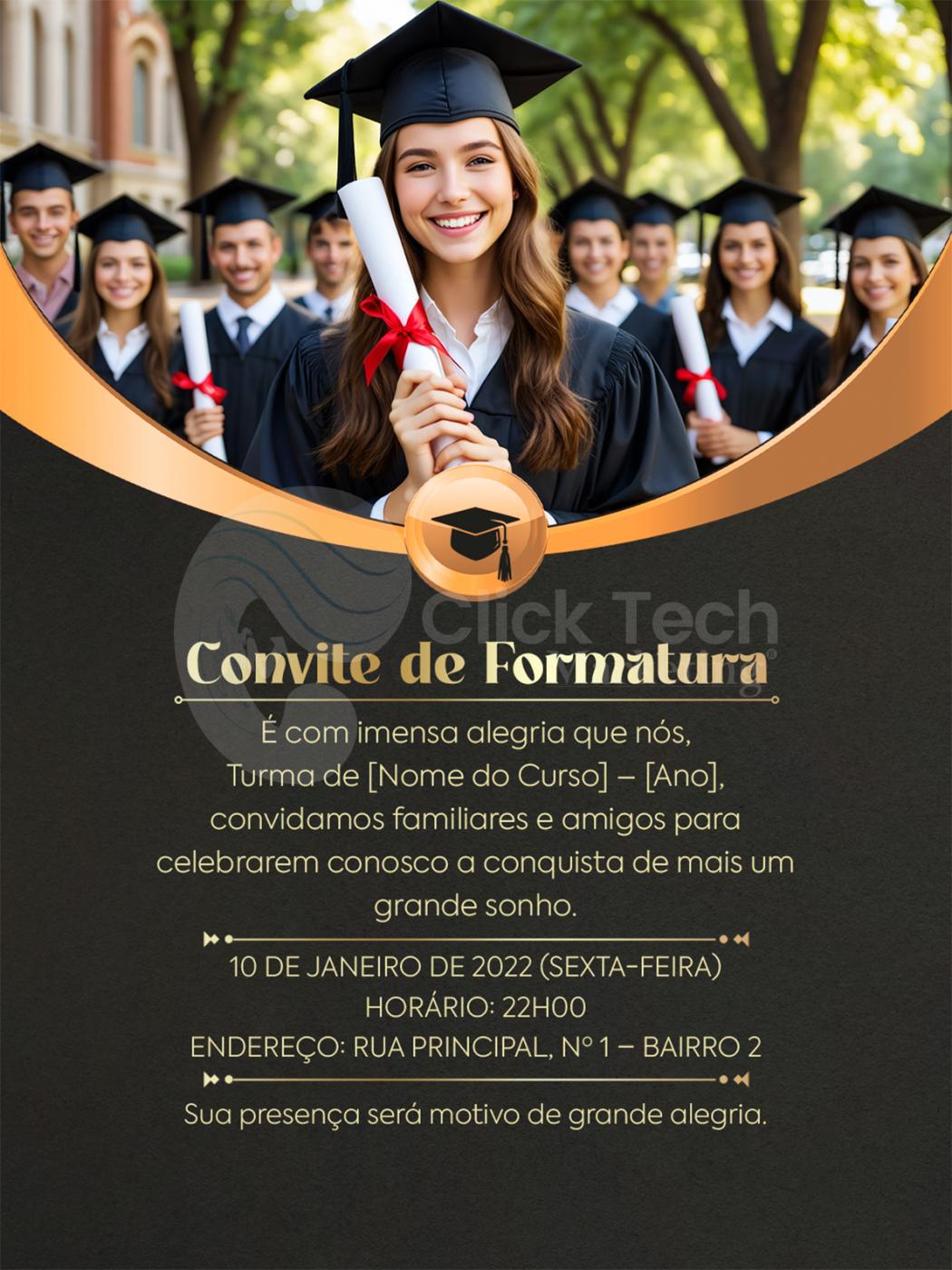 Convite de formatura