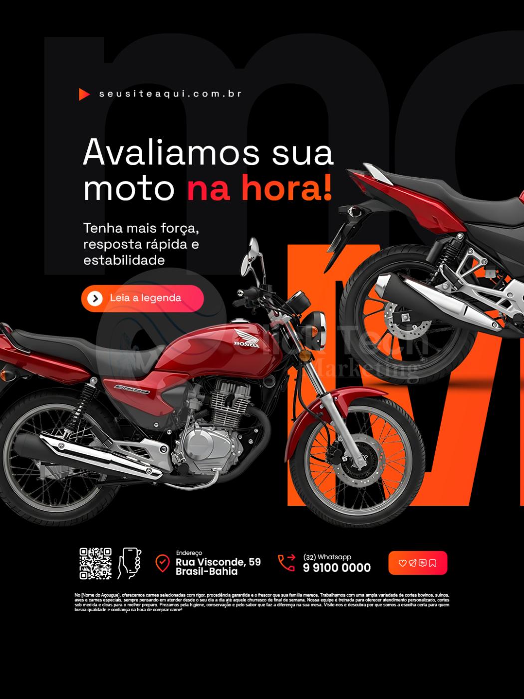 Avaliamos sua moto na hora