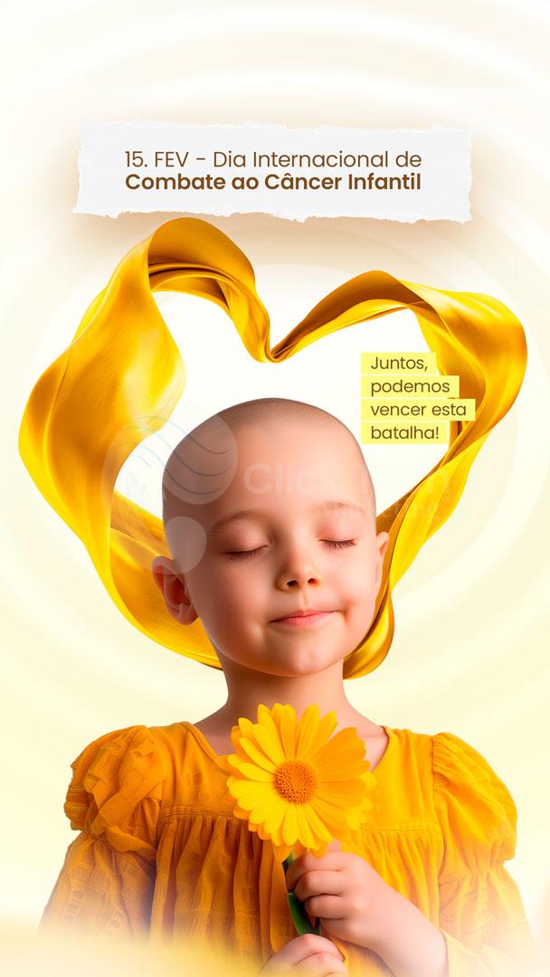 15 de fev dia internacional do cancer infantil