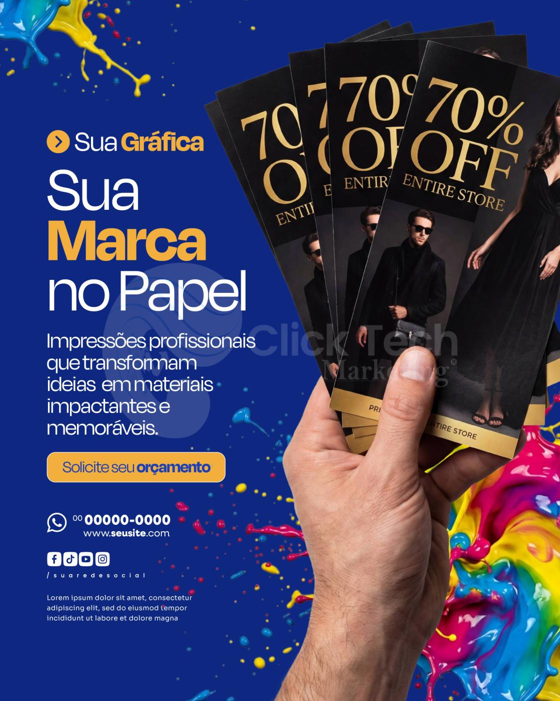 Sua marca no papel