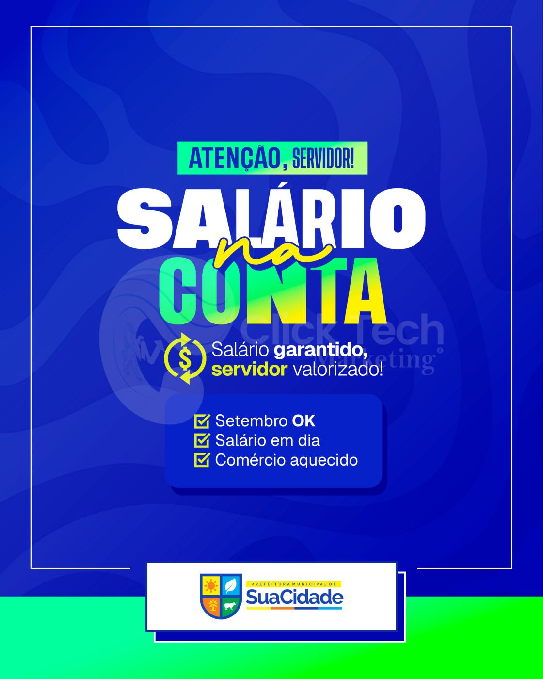 Saláraio na conta