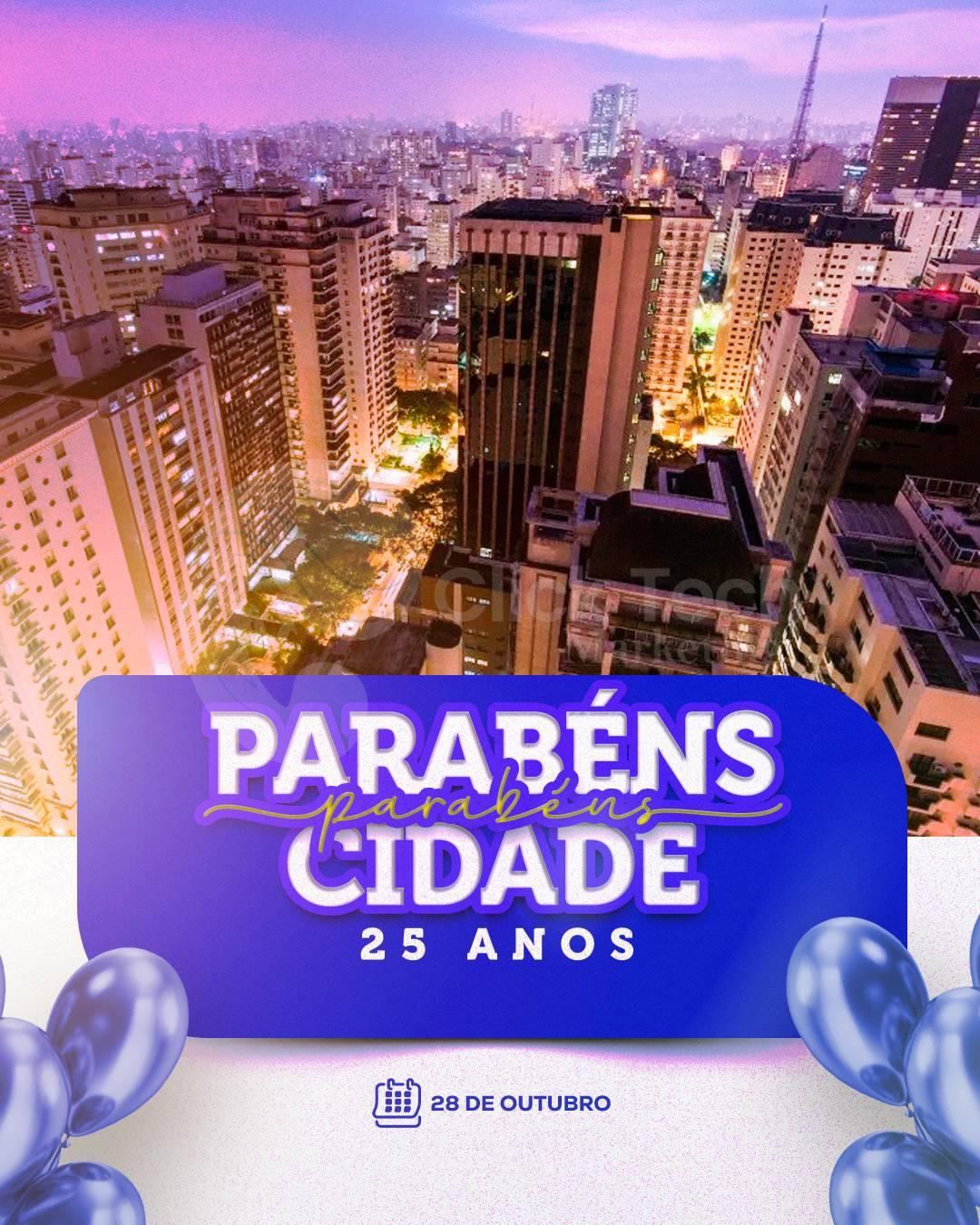 Parabéns cidade