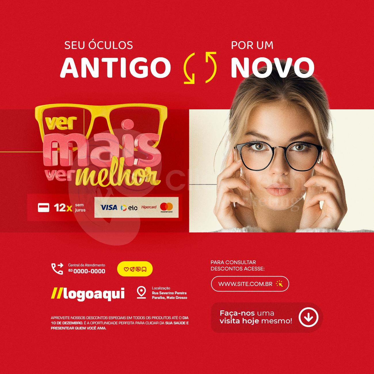 Seus óculos antigo