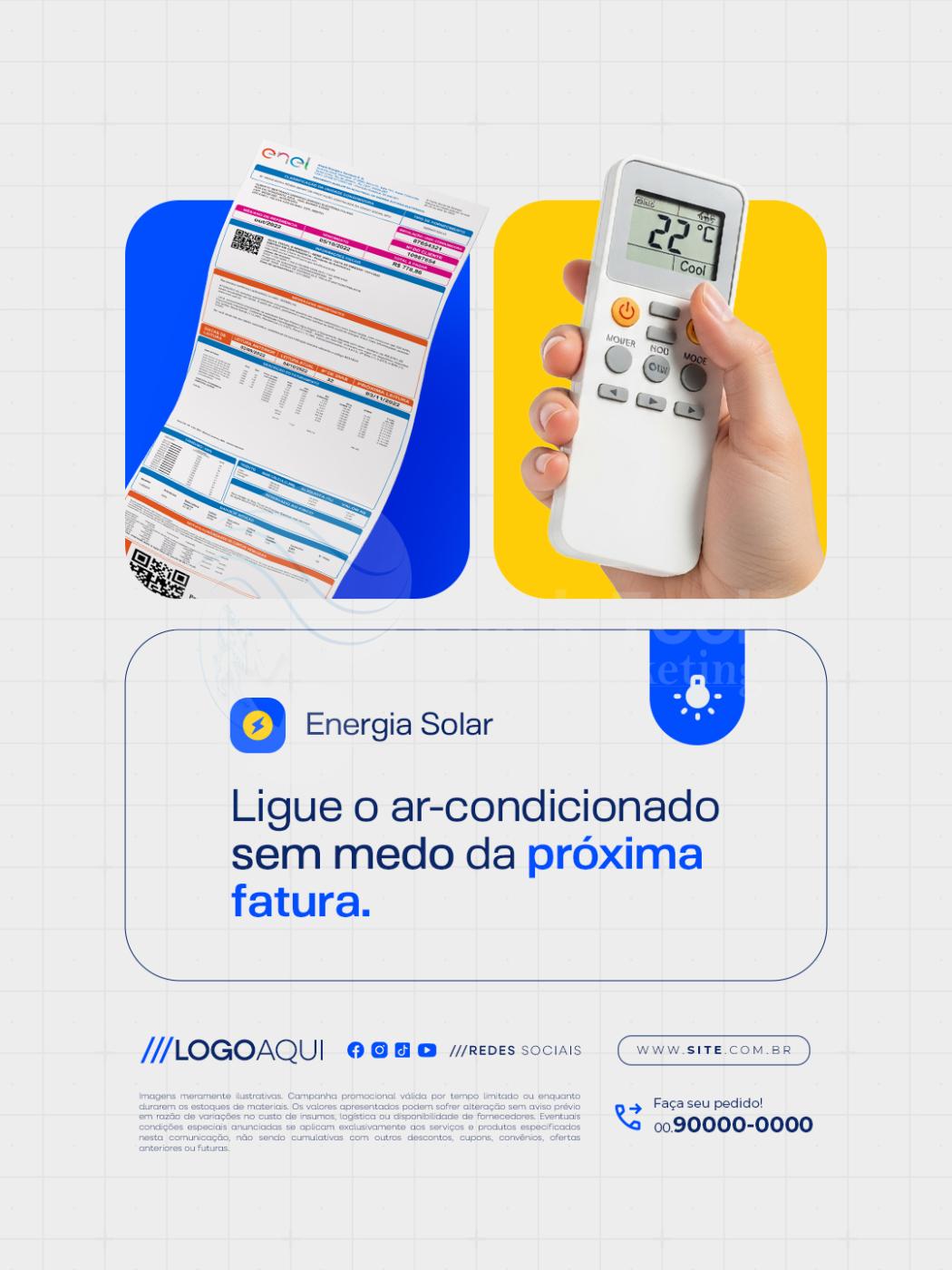 Ligue o ar condicionado