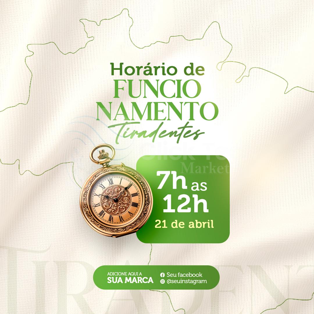 Horário de funcionamento