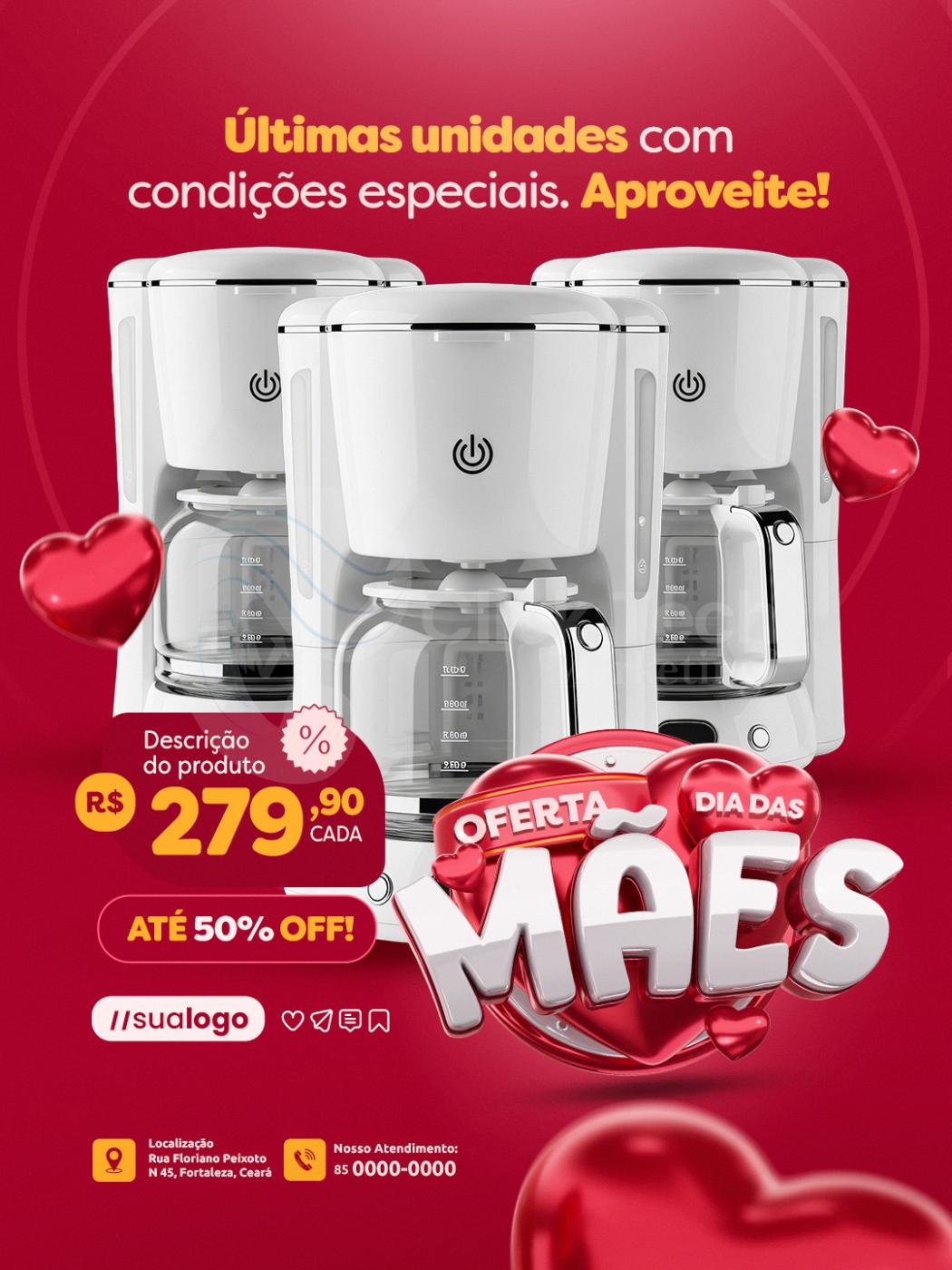 Últimas unidades dia das mães