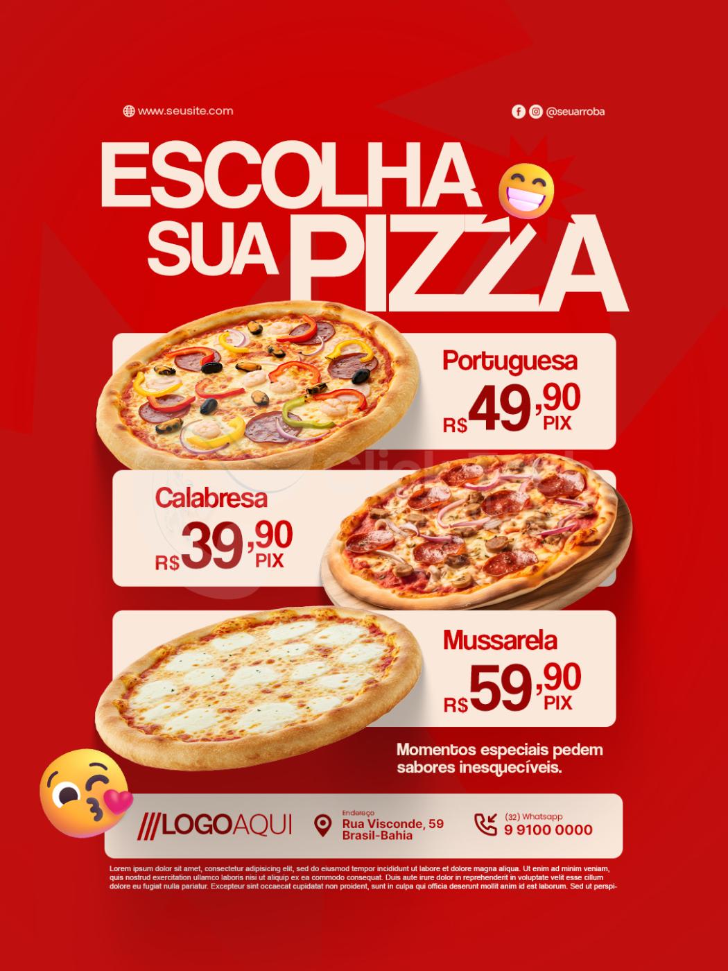 Escolha sua pizza