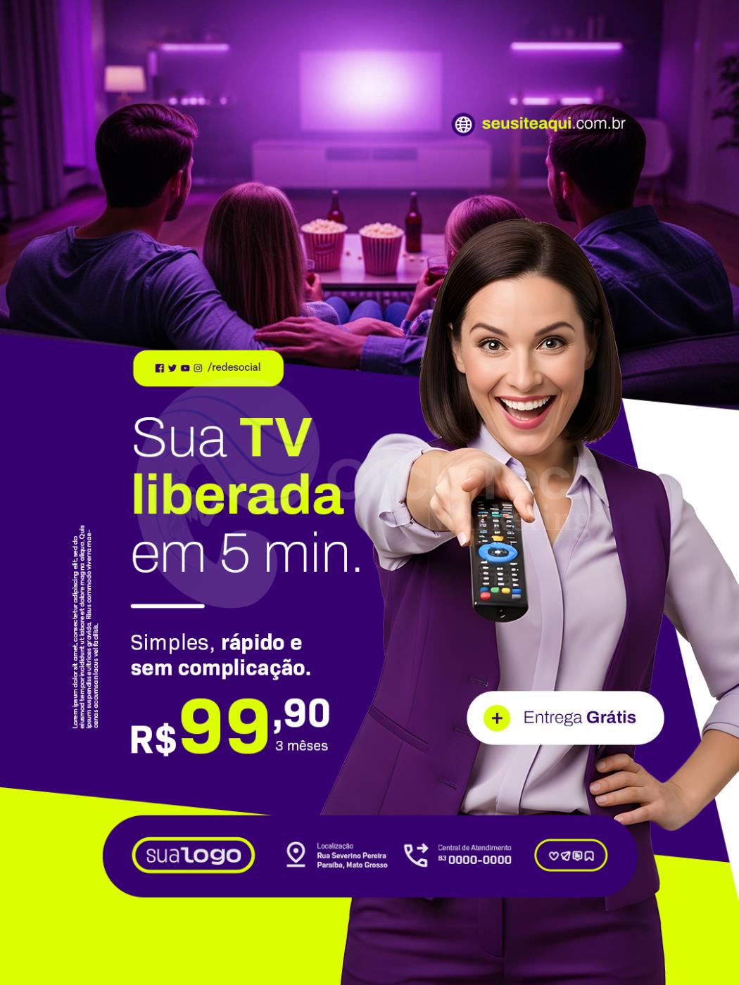 Sua tv liberada