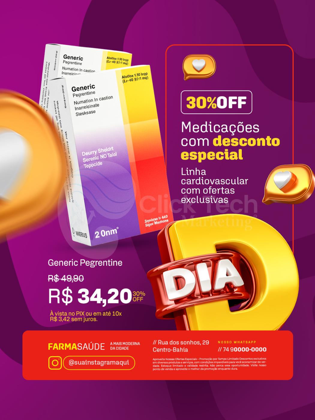 Medicações com desconto