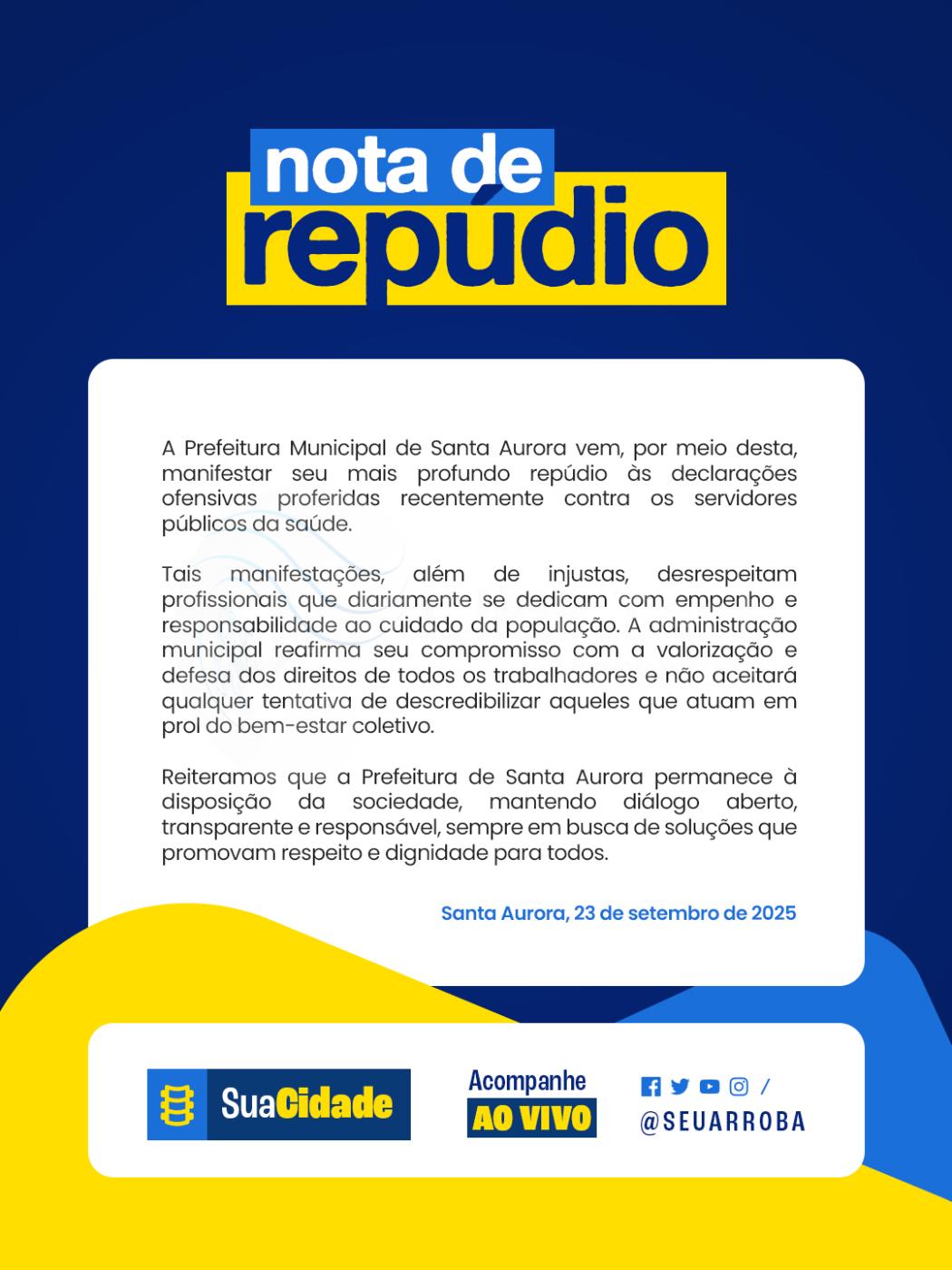 Nota de repudio