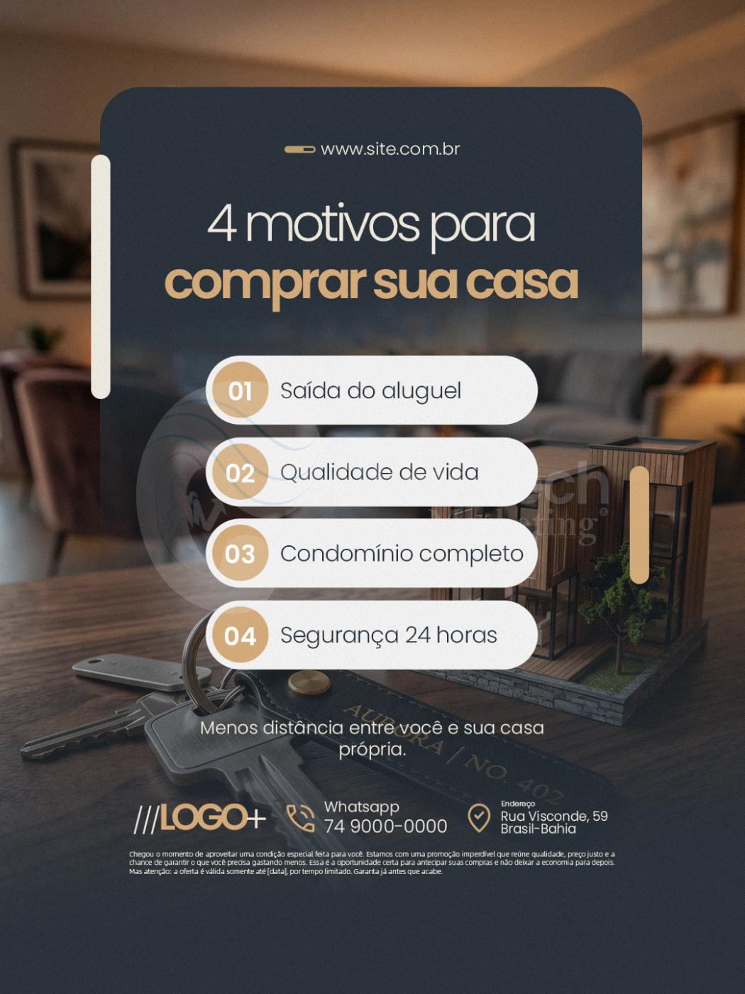 Quatro motivos para comprar sua casa