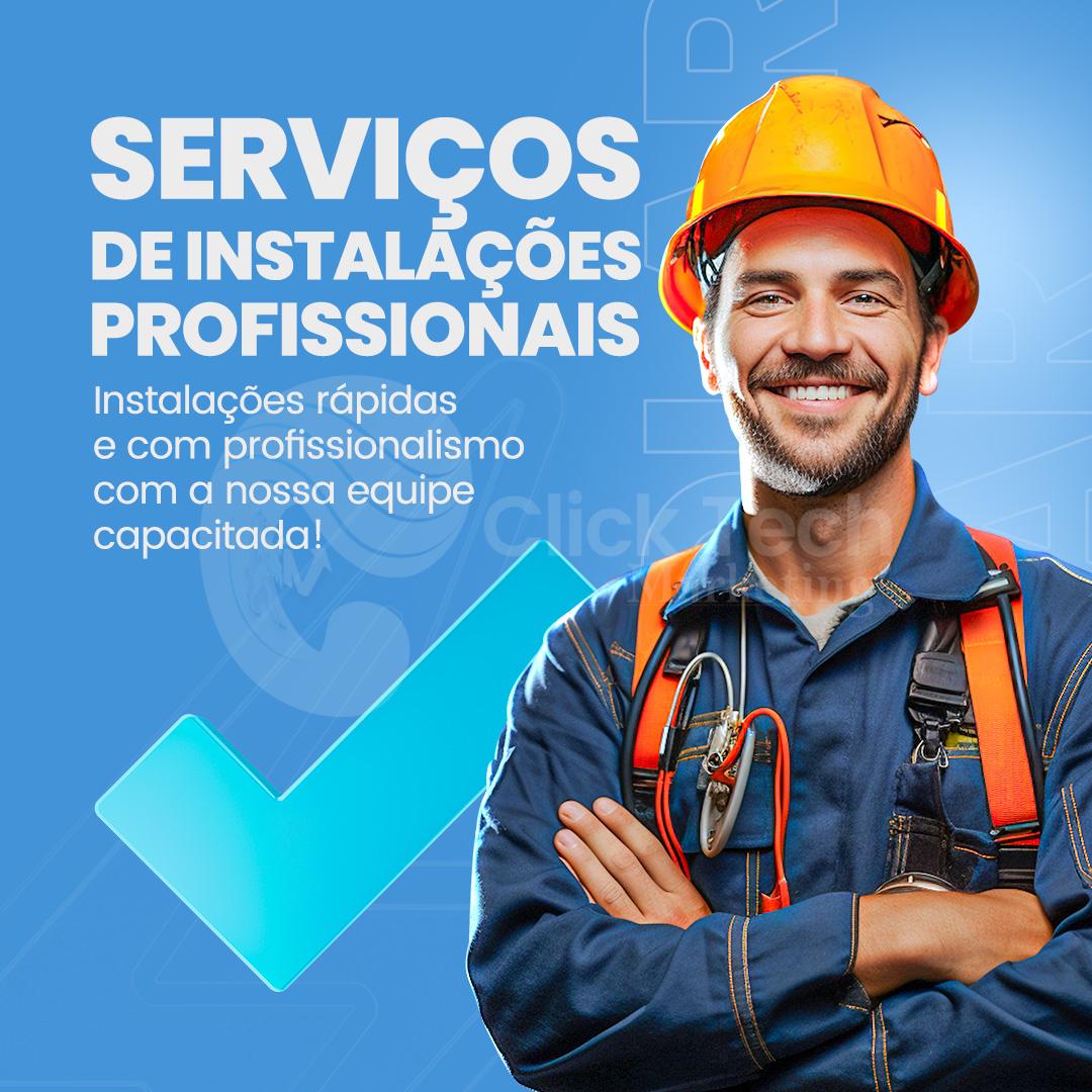 Serviços de instalações profissionais
