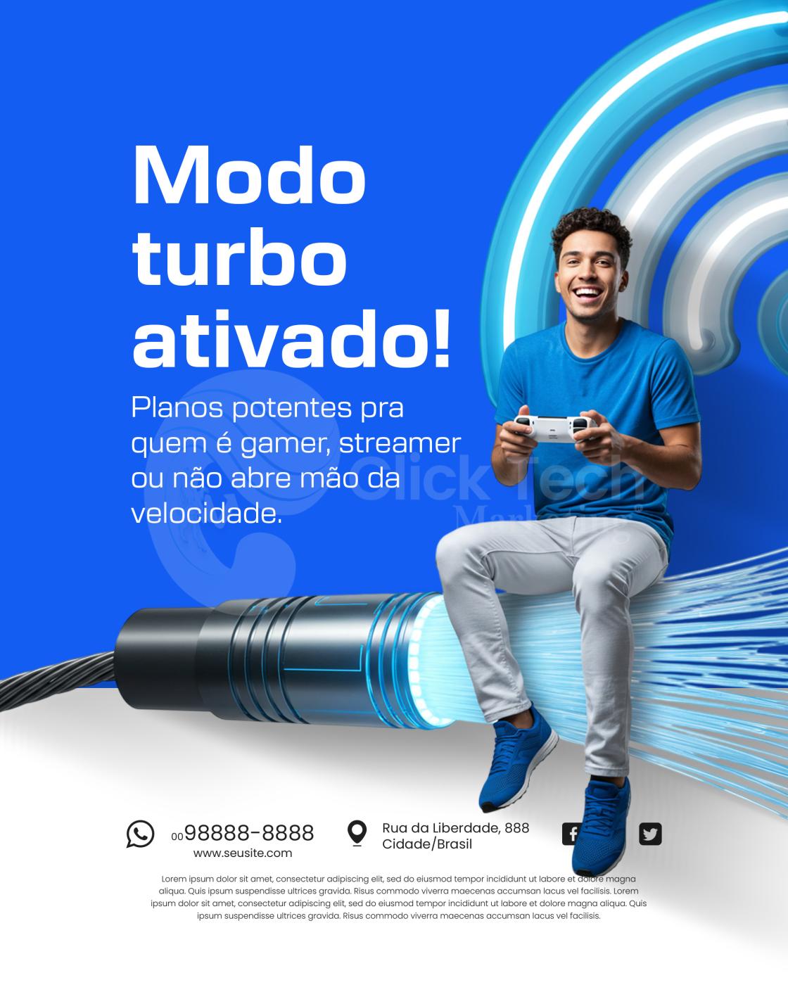Modo turbo ativado