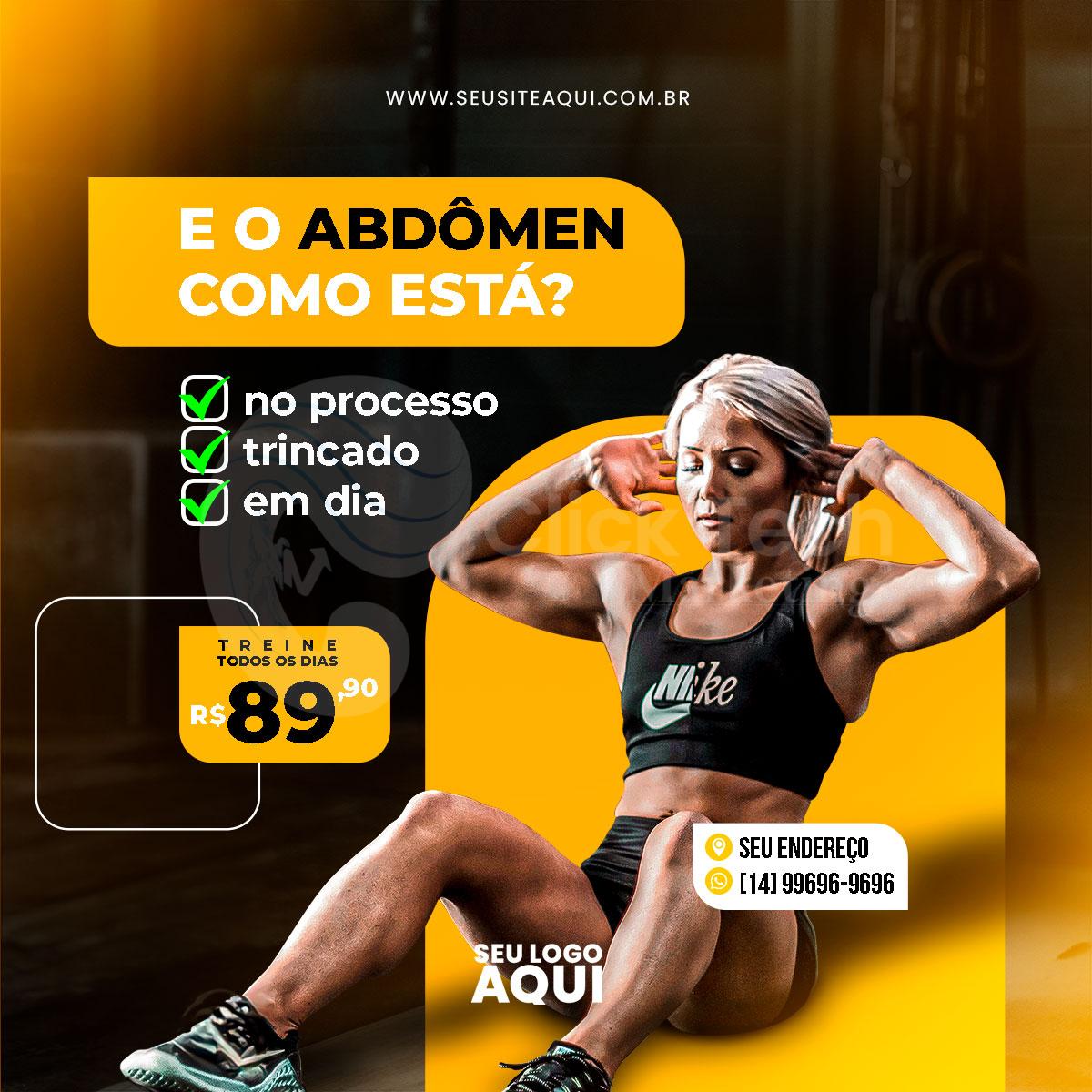 E o abdômen como está