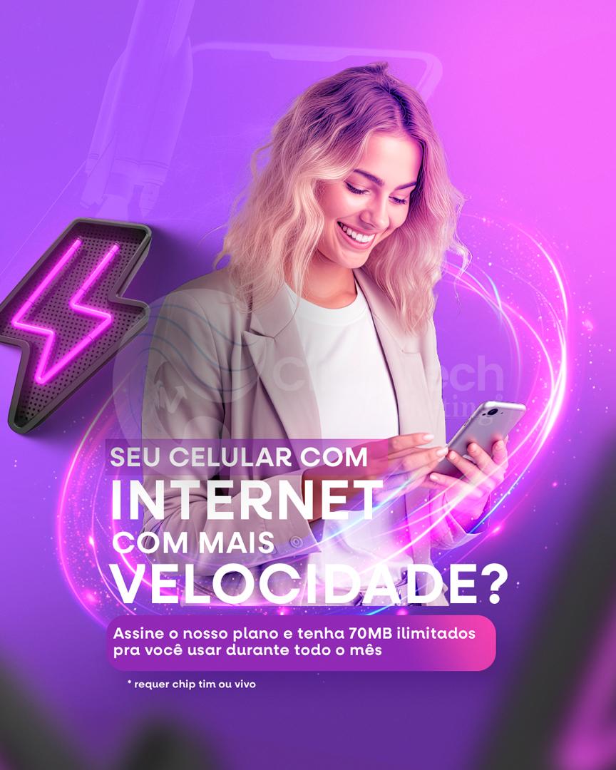 Seu celular com internet
