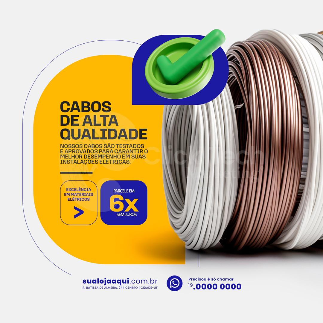 Cabos de alta qualidade