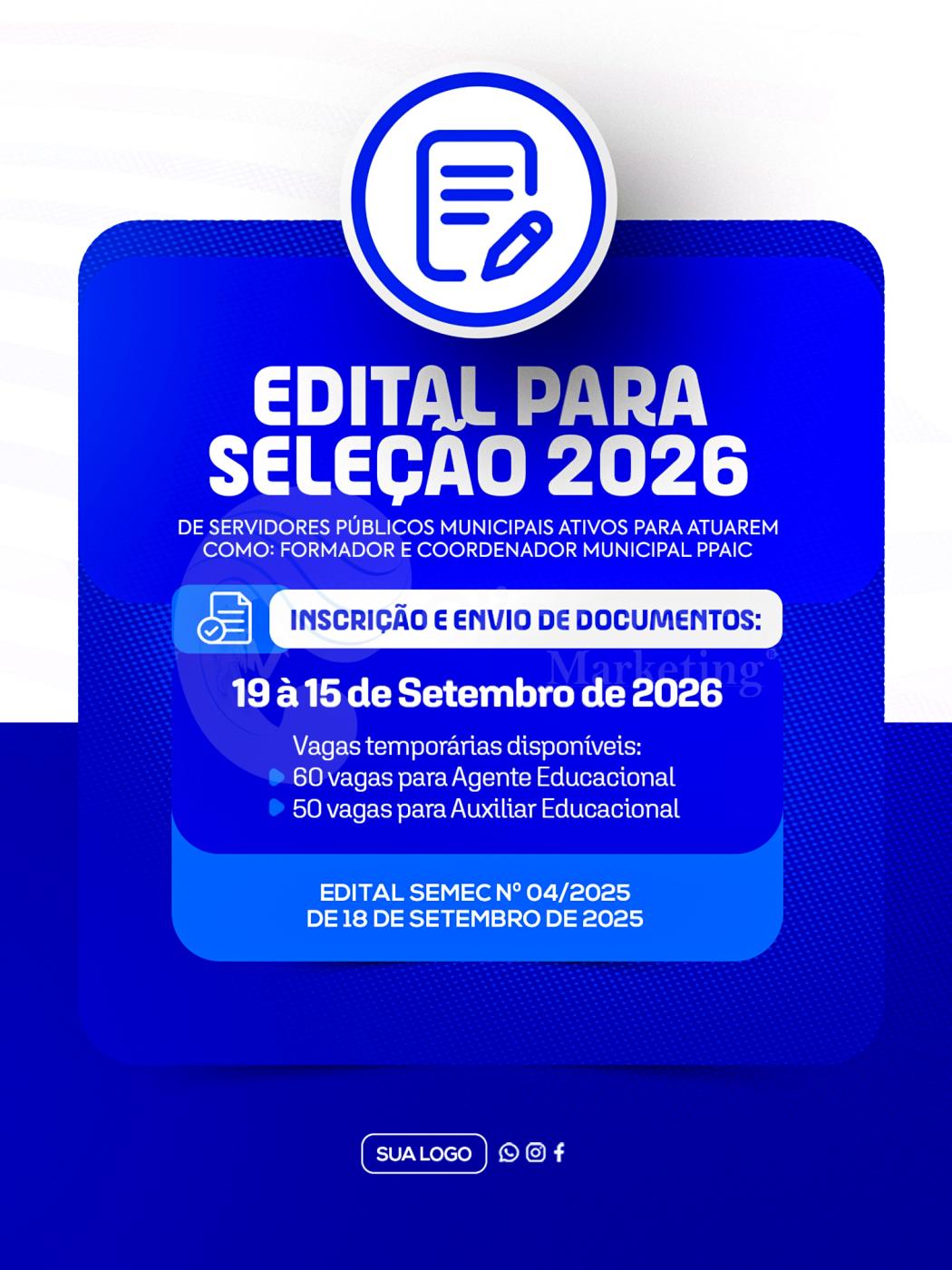 Edital para seleção