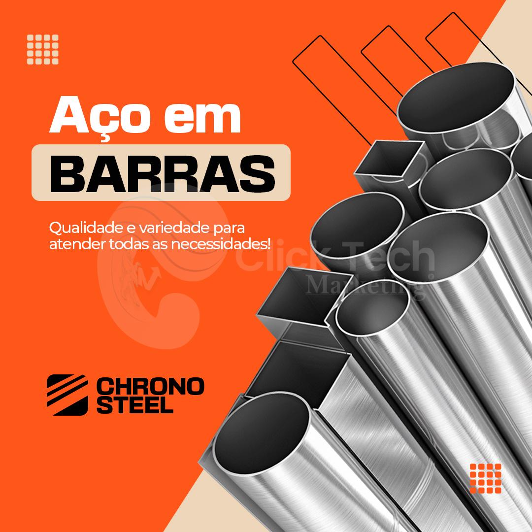 Aço em barras