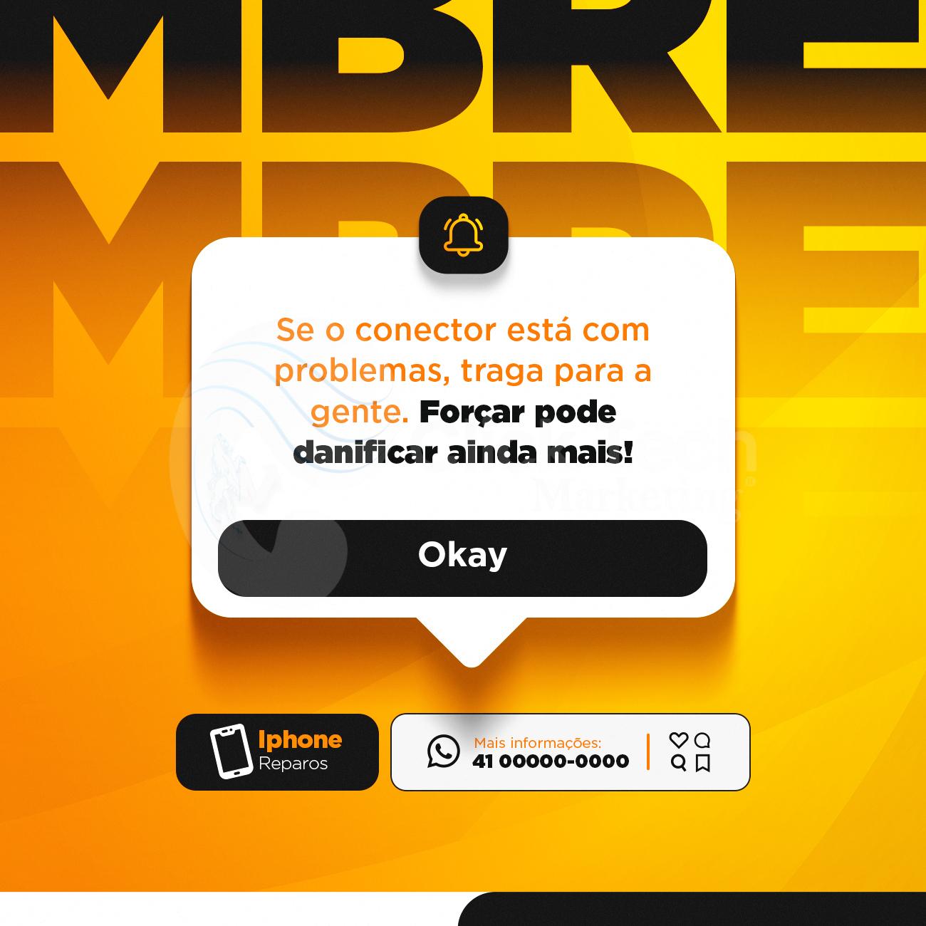 Se o conector está com problemas