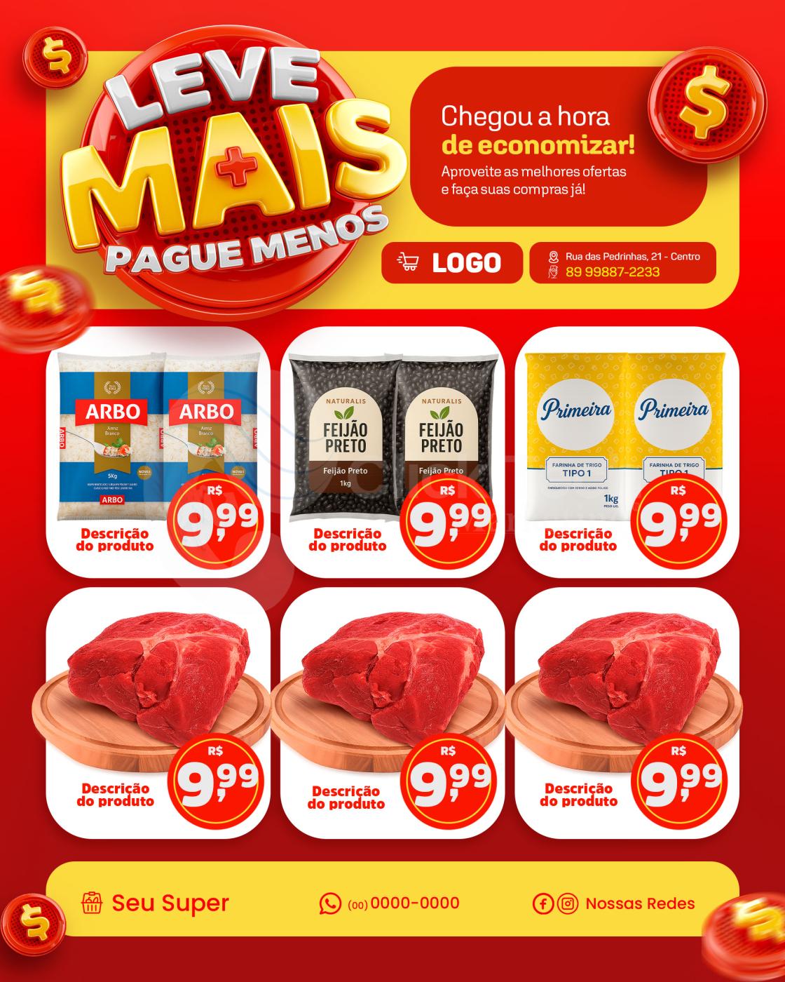 Leve + pague menos