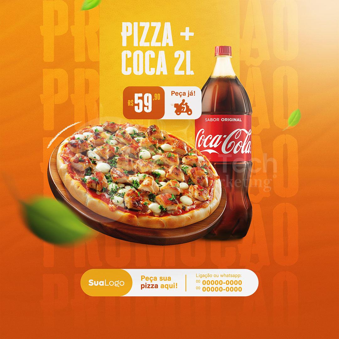 Pizza + coca 2l