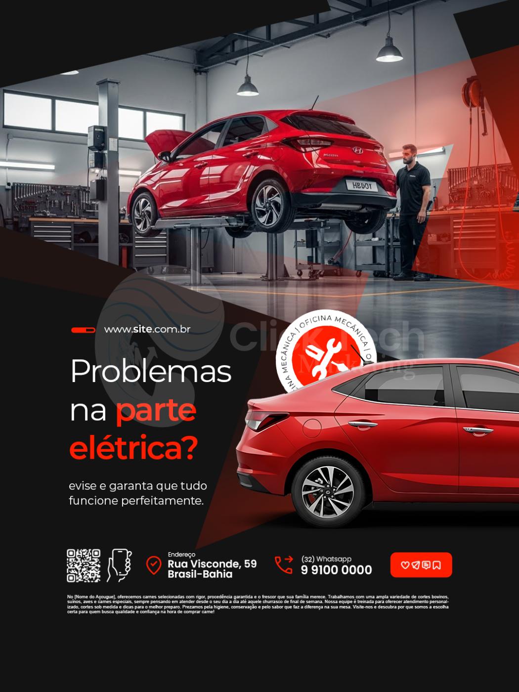 Problemas na parte elétrica