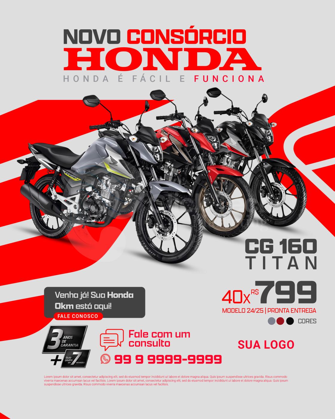 Novo consórcio honda