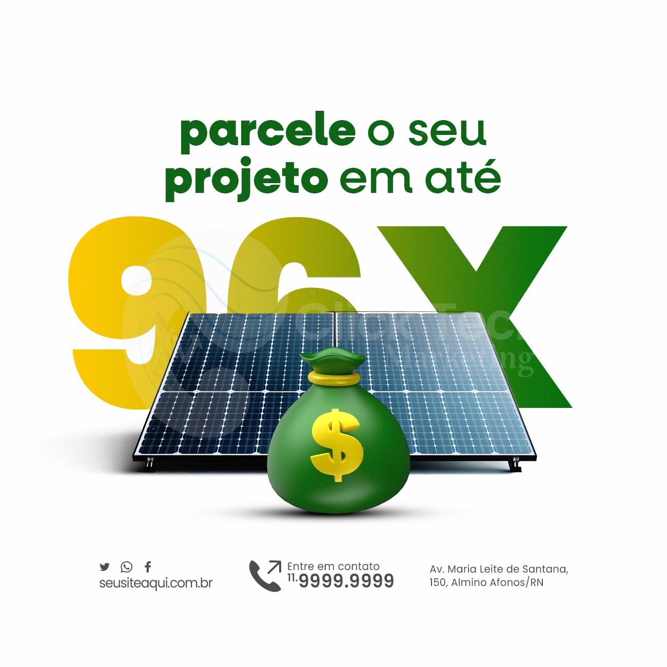 Parcele o seu projeto em até