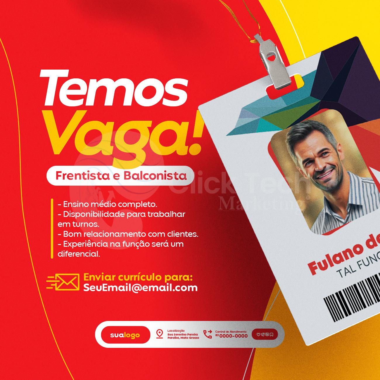 Temos vagas