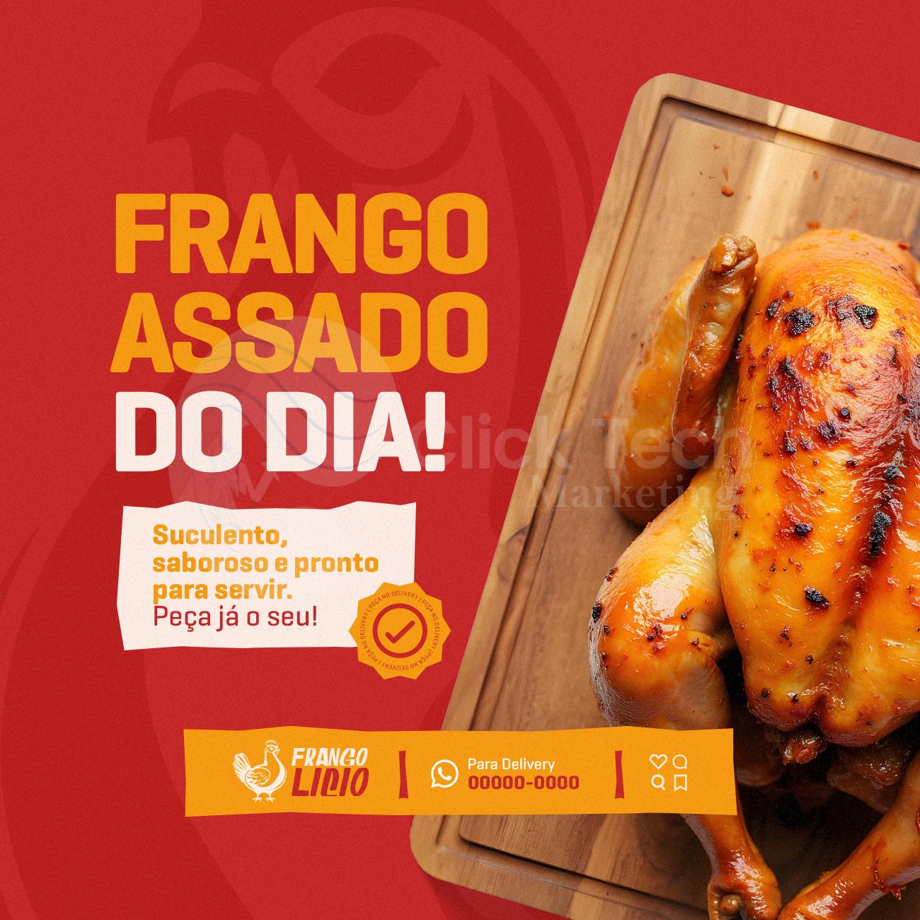 Frango assado do dia